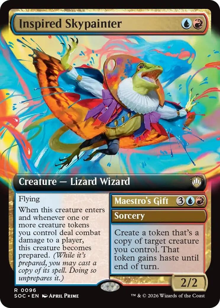 Inspired Skypainter (Extended Art) (96) (Commander: Secrets of Strixhaven)
