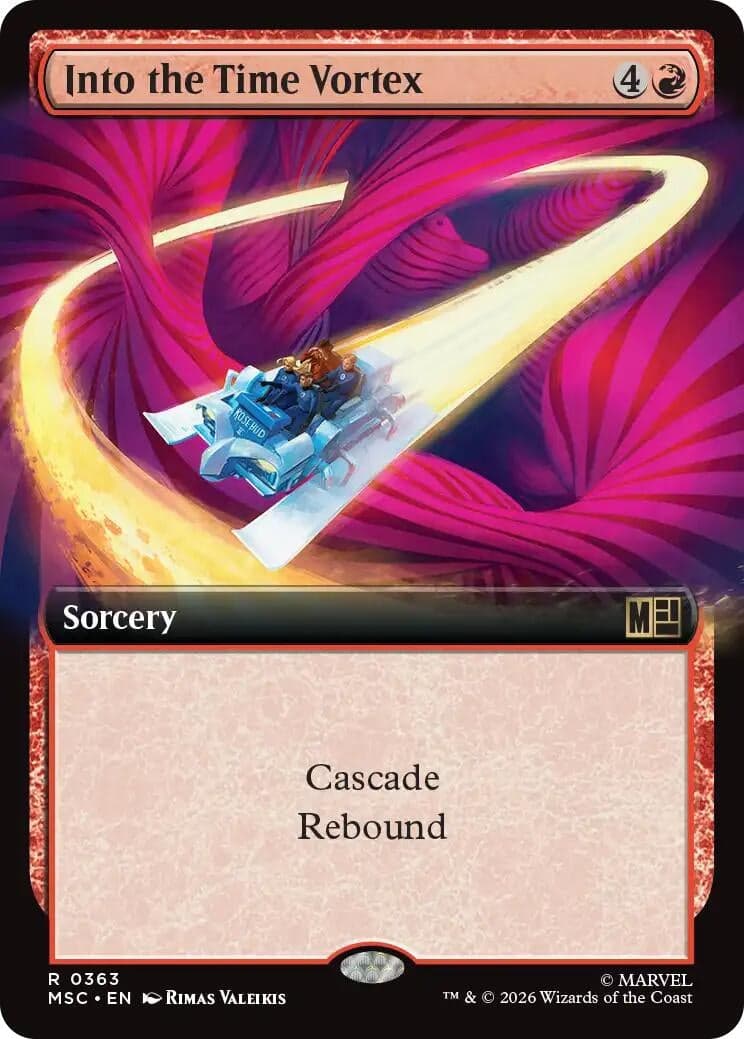 Into the Time Vortex (Extended Art) (363) (Foil) (Commander: Marvel Super Heroes) (MSC)