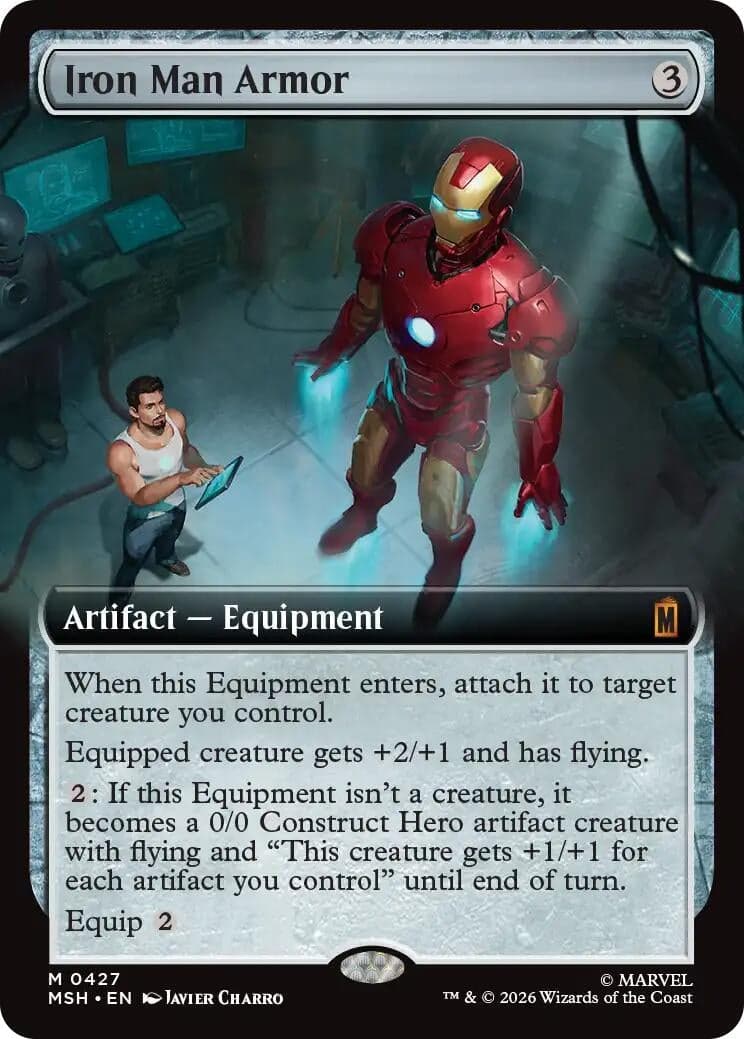 Iron Man Armor (Extended Art) (427) (Foil) (Marvel Super Heroes) (MSH)