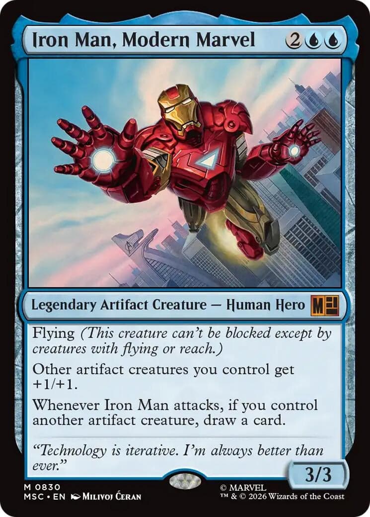 Iron Man, Modern Marvel (830) (Commander: Marvel Super Heroes) (MSC)