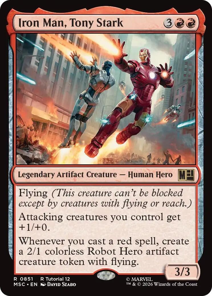 Iron Man, Tony Stark (0851) (851) (Commander: Marvel Super Heroes) (MSC)
