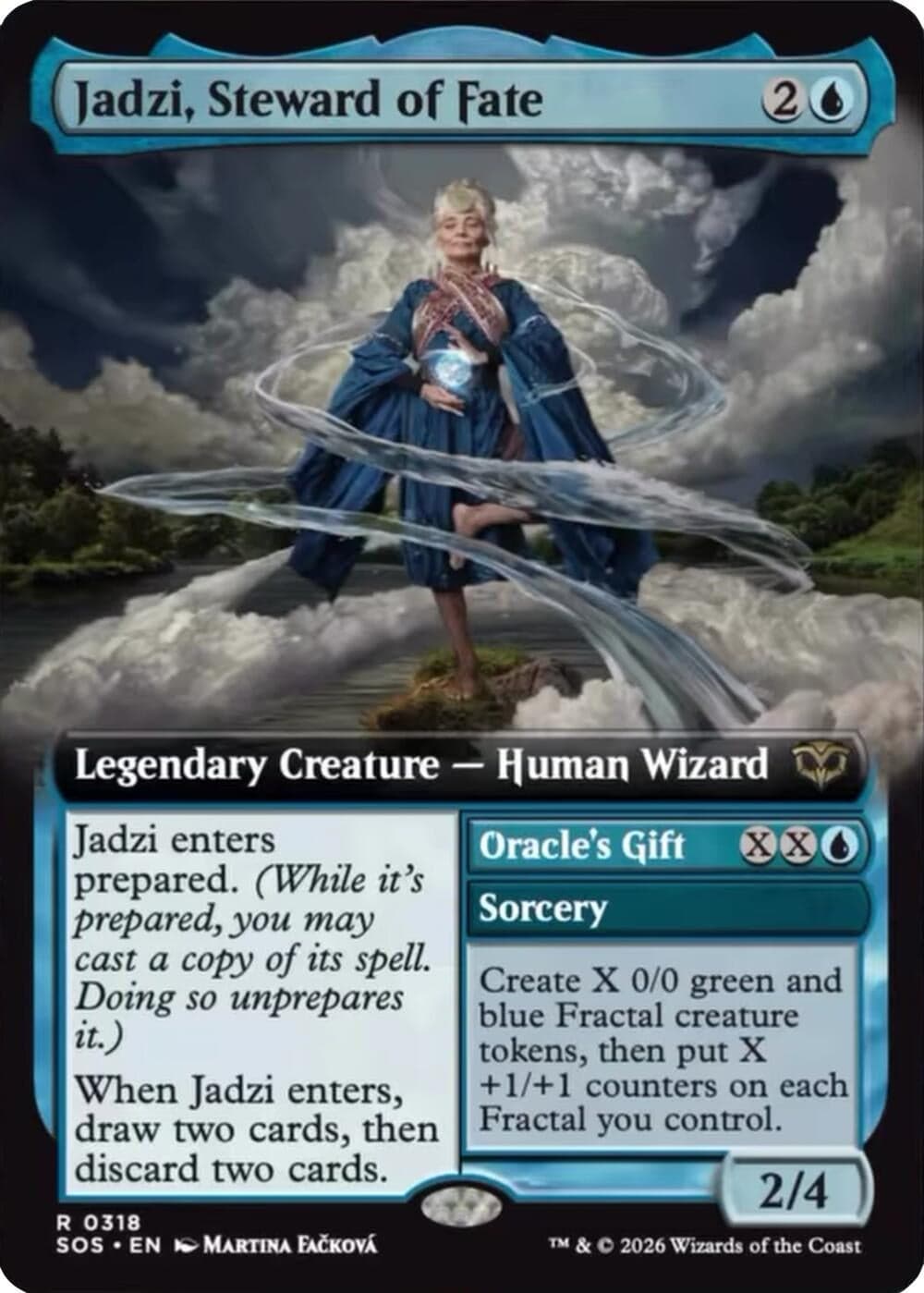 Jadzi, Steward of Fate (Extended Art) (318) (Foil) (Secrets of Strixhaven)