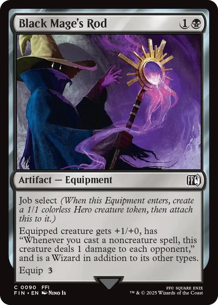 Japanese Magic: The Gathering - Black Mage's Rod (90) (FINAL FANTASY)