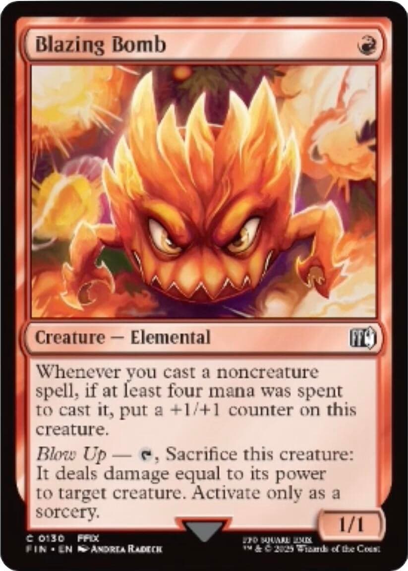 Japanese Magic: The Gathering - Blazing Bomb (130) (Foil) (FINAL FANTASY)