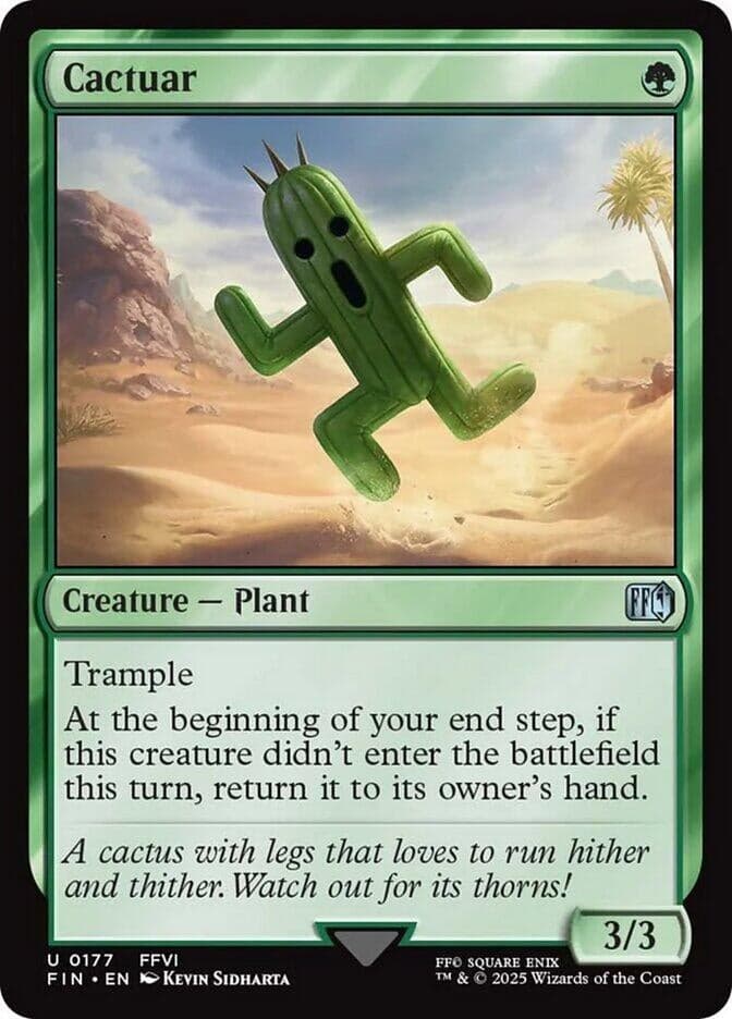Japanese Magic: The Gathering - Cactuar (177) (Foil) (FINAL FANTASY)