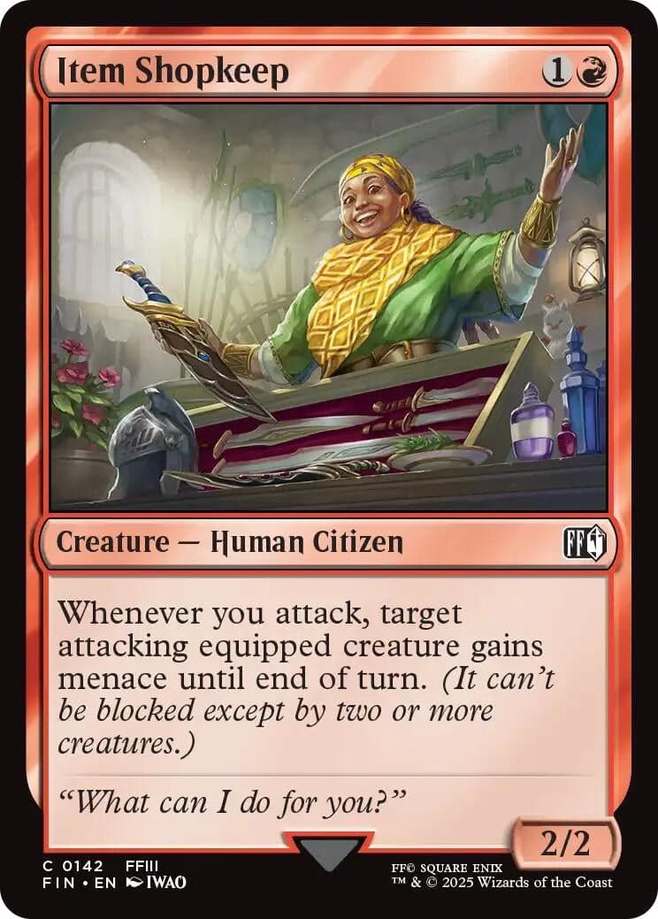 Japanese Magic: The Gathering - Item Shopkeep (142) (Foil) (FINAL FANTASY)