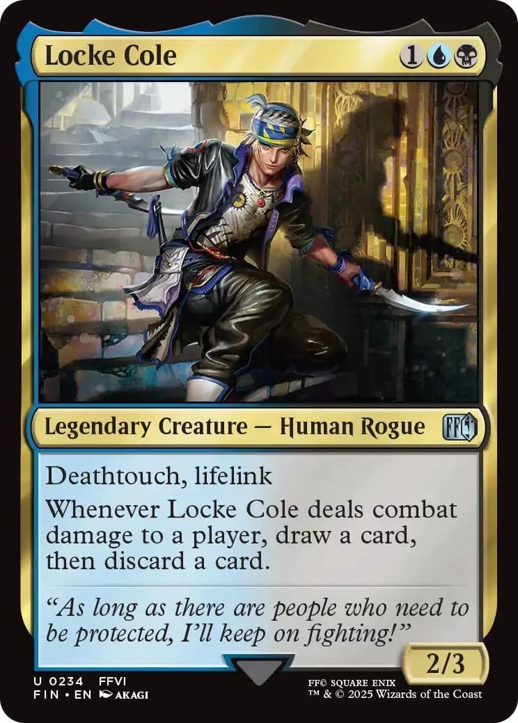 Japanese Magic: The Gathering - Locke Cole (234) (Foil) (FINAL FANTASY)