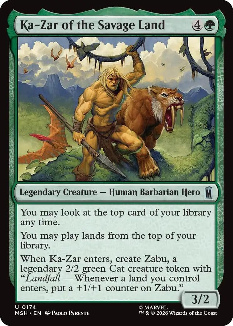 Ka-Zar of the Savage Land (174) (Foil) (Marvel Super Heroes) (MSH)