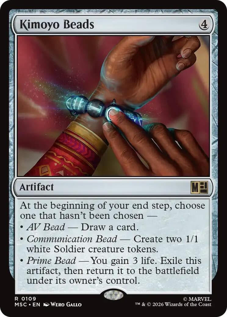 Kimoyo Beads (Surge Foil) (109) (Foil) (Commander: Marvel Super Heroes) (MSC)