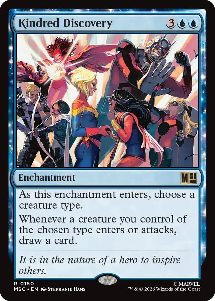 Kindred Discovery (Surge Foil) (150) (Foil) (Commander: Marvel Super Heroes) (MSC)