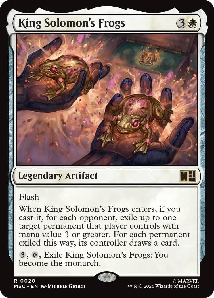 King Solomon's Frogs (Surge Foil) (20) (Foil) (Commander: Marvel Super Heroes) (MSC)
