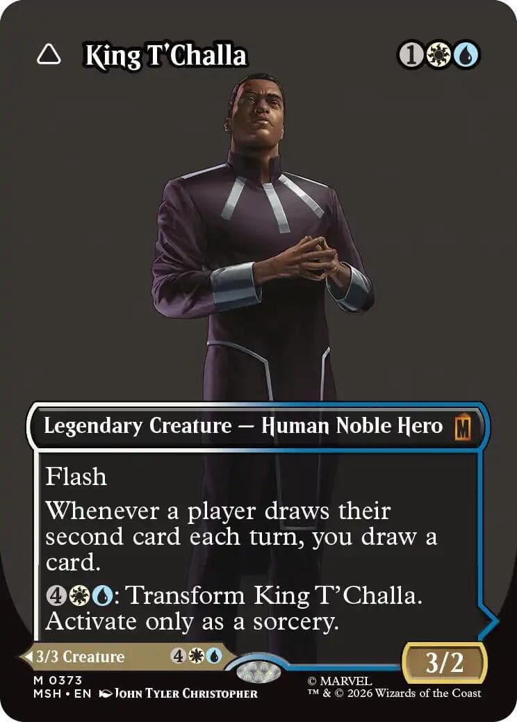 King T'Challa (Borderless) (0373) (373) (Marvel Super Heroes) (MSH)