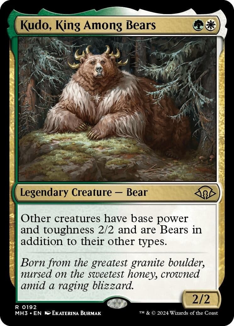 Kudo, King Among Bears (192) (Foil) (Modern Horizons 3)