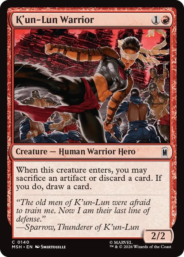 K'un-Lun Warrior (140) (Marvel Super Heroes) (MSH)
