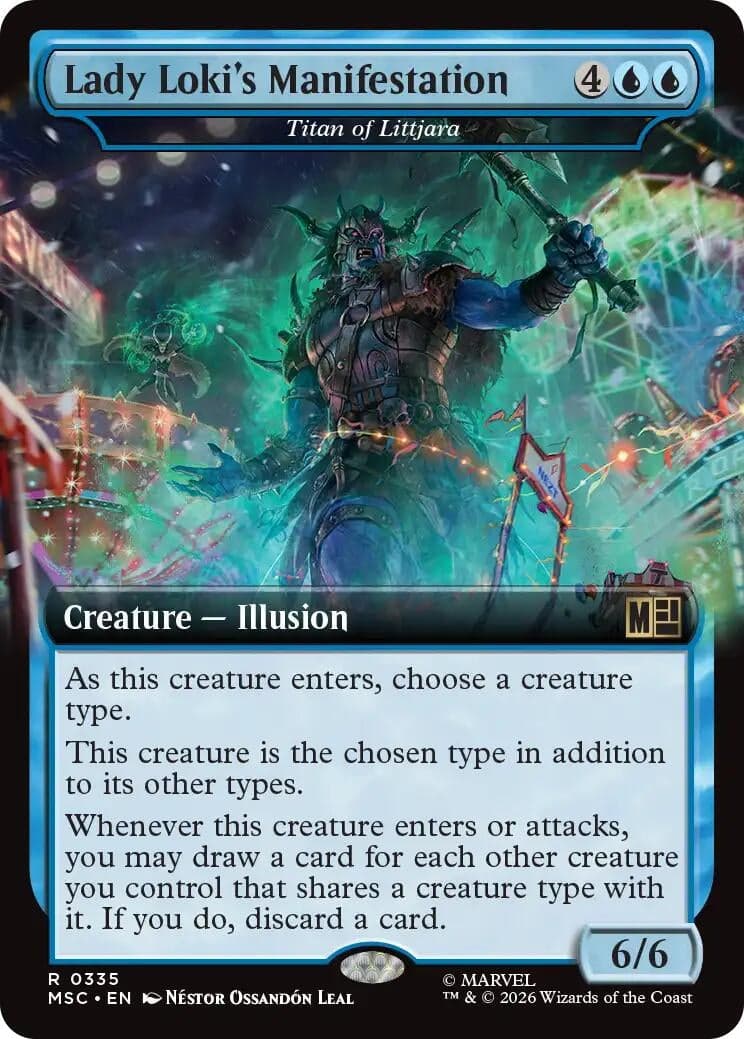 Lady Loki's Manifestation - Titan of Littjara (Extended Art) (335) (Commander: Marvel Super Heroes) (MSC)