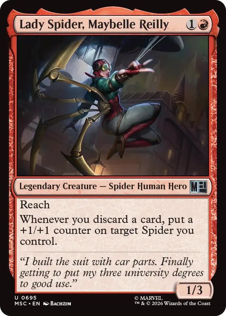 Lady Spider, Maybelle Reilly (695) (Commander: Marvel Super Heroes) (MSC)