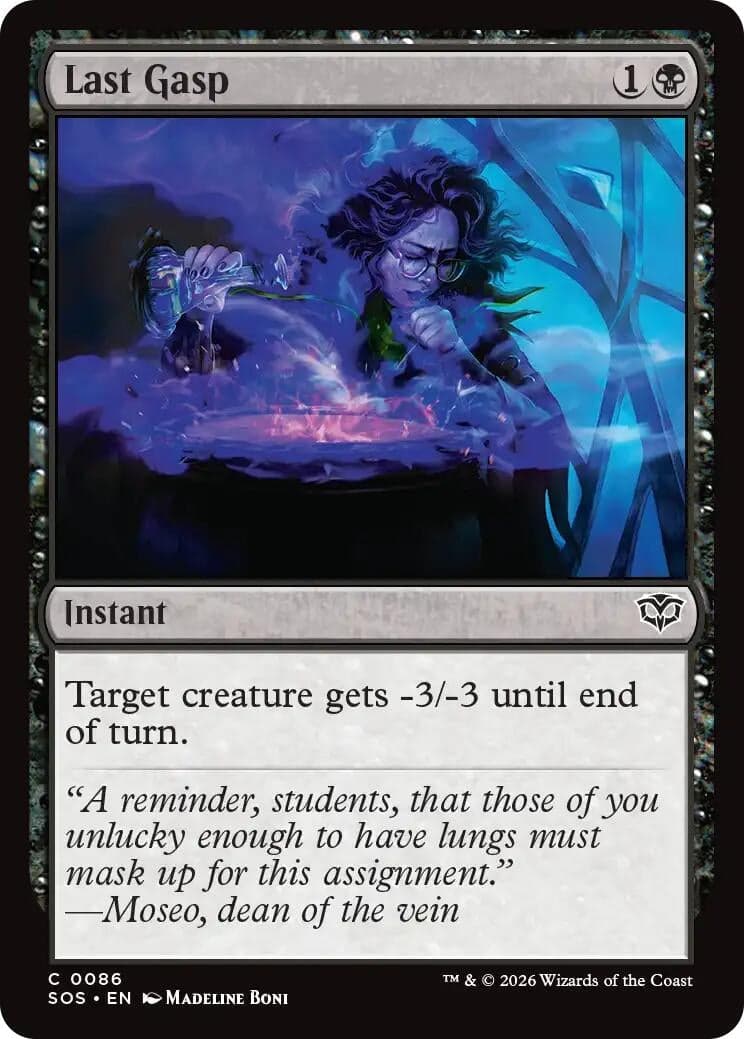 Last Gasp (86) (Foil) (Secrets of Strixhaven)