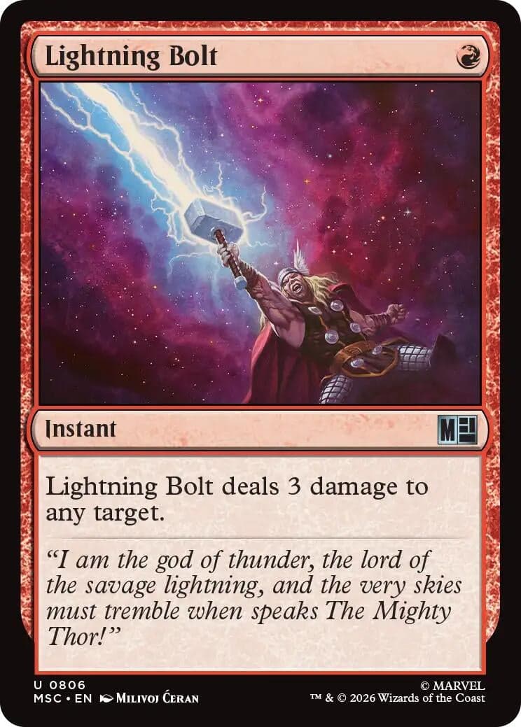 Lightning Bolt (806) (Commander: Marvel Super Heroes) (MSC)