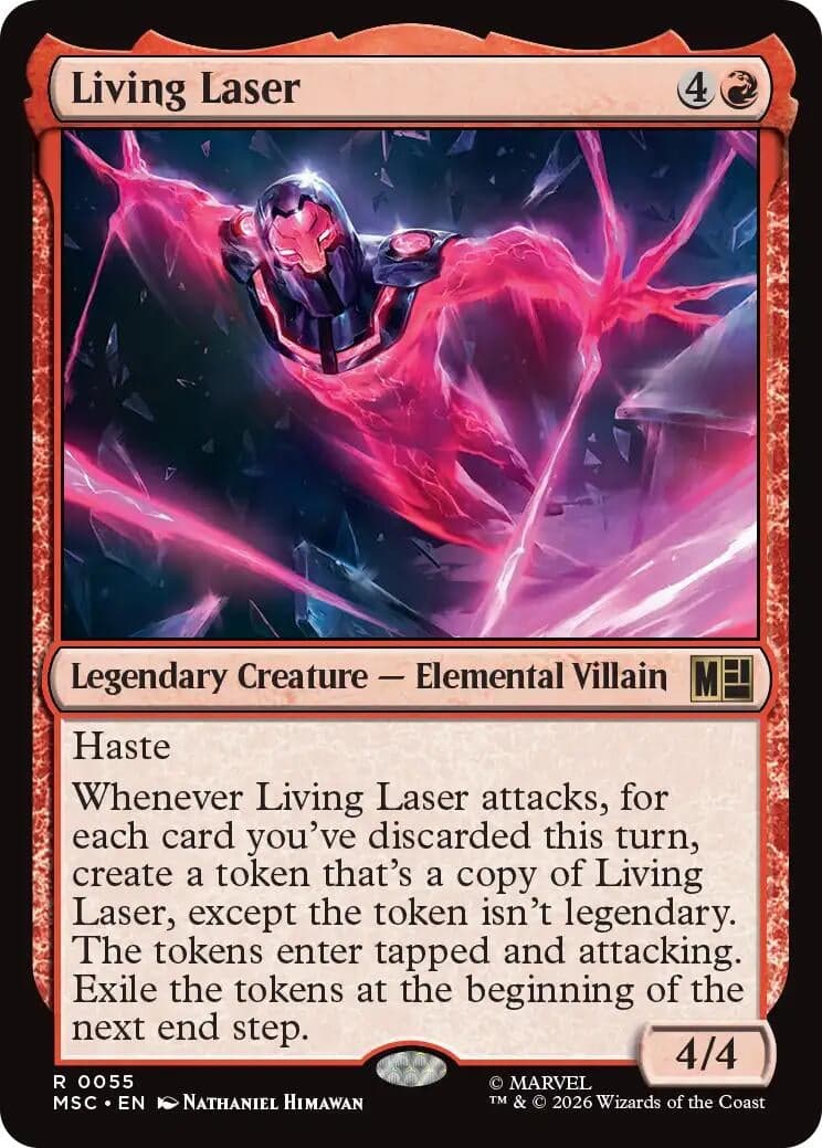 Living Laser (Surge Foil) (55) (Foil) (Commander: Marvel Super Heroes) (MSC)