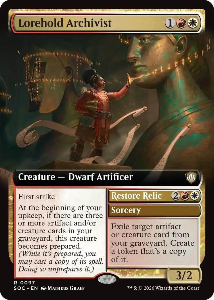 Lorehold Archivist (Extended Art) (97) (Commander: Secrets of Strixhaven)