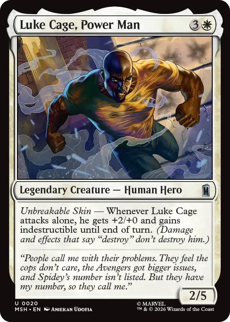 Luke Cage, Power Man (20) (Foil) (Marvel Super Heroes) (MSH)