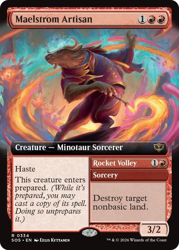 Maelstrom Artisan (Extended Art) (334) (Foil) (Secrets of Strixhaven)