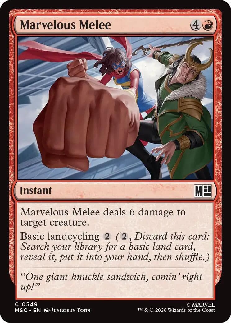 Marvelous Melee (549) (Commander: Marvel Super Heroes) (MSC)