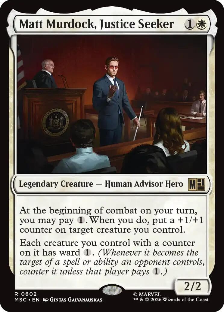 Matt Murdock, Justice Seeker (602) (Foil) (Commander: Marvel Super Heroes) (MSC)