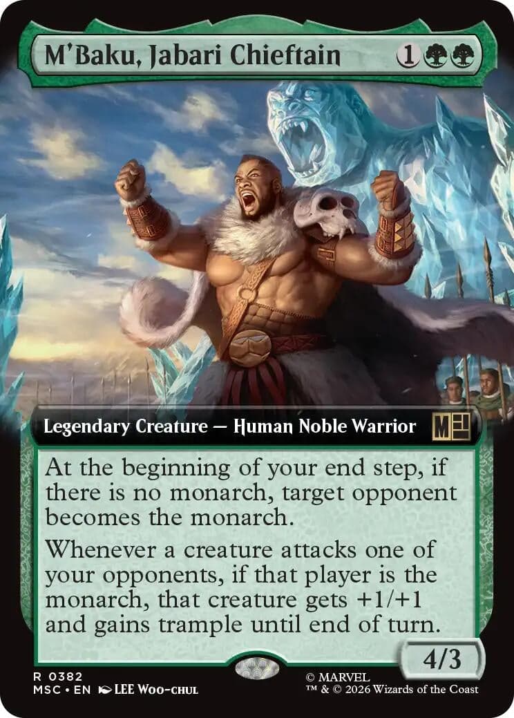 M'Baku, Jabari Chieftain (Extended Art) (382) (Commander: Marvel Super Heroes) (MSC)