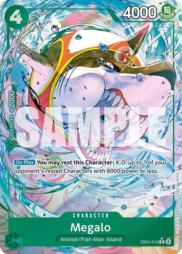 Megalo (Alternate Art) (EB04-018) (Foil) (The Azure Sea's Seven)
