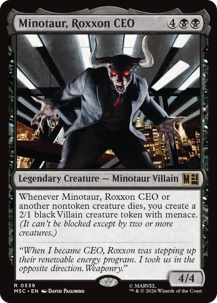 Minotaur, Roxxon CEO (539) (Foil) (Commander: Marvel Super Heroes) (MSC)