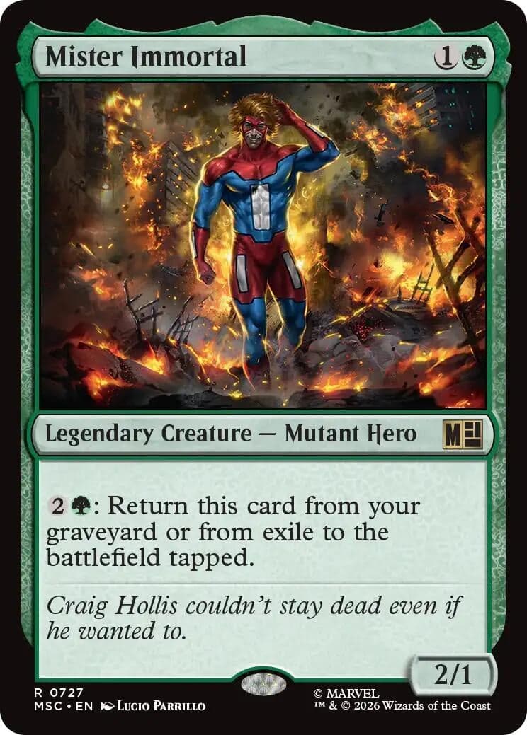 Mister Immortal (727) (Foil) (Commander: Marvel Super Heroes) (MSC)