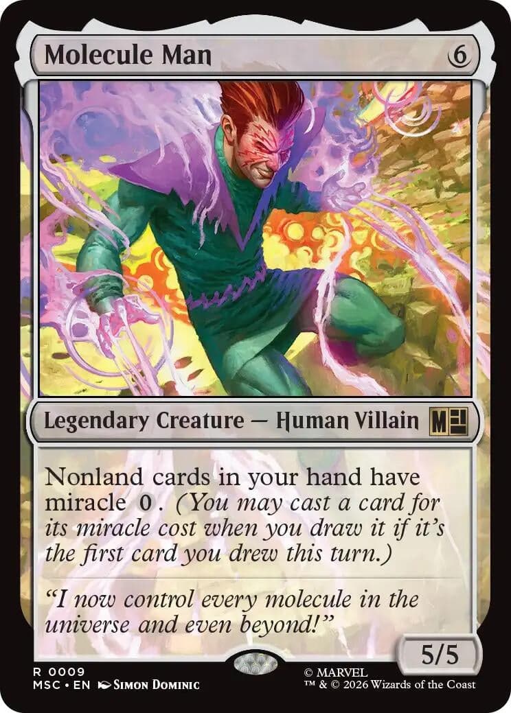 Molecule Man (9) (Commander: Marvel Super Heroes) (MSC)