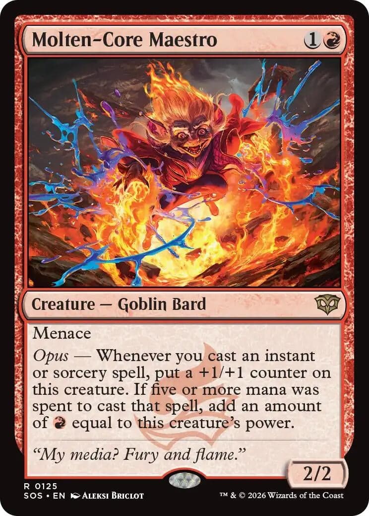 Molten-Core Maestro (125) (Foil) (Secrets of Strixhaven)
