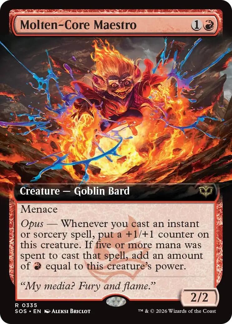 Molten-Core Maestro (Extended Art) (335) (Secrets of Strixhaven)