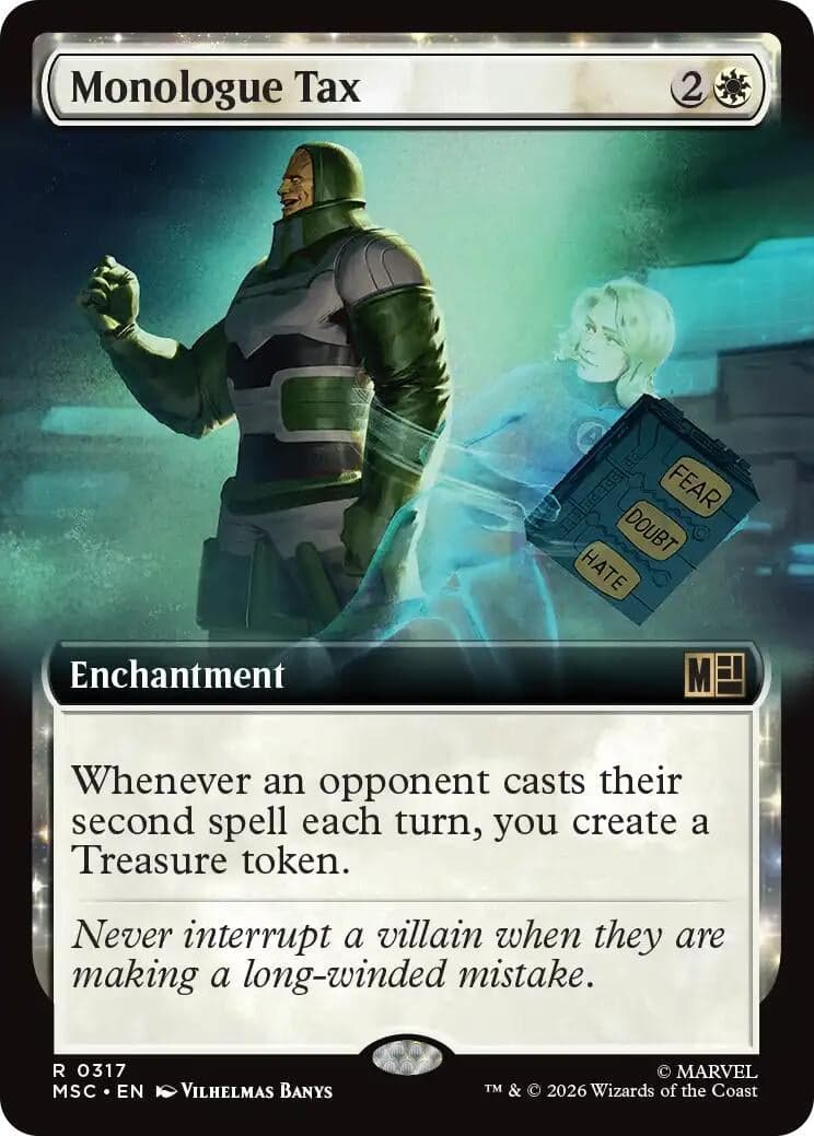 Monologue Tax (Extended Art) (317) (Commander: Marvel Super Heroes) (MSC)