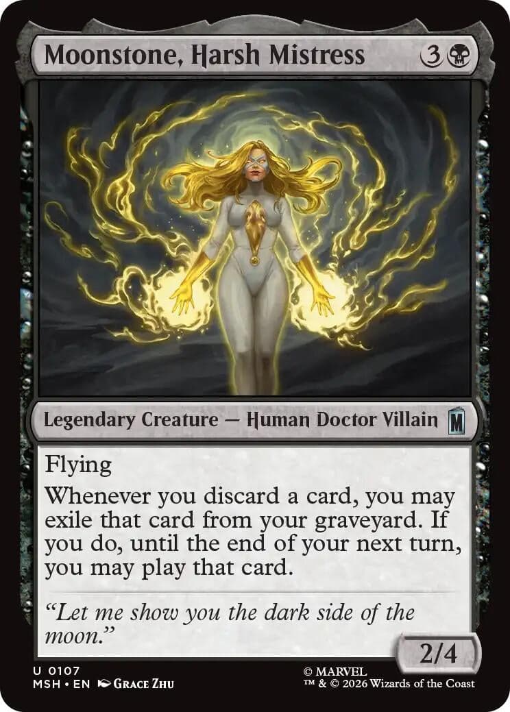 Moonstone, Harsh Mistress (107) (Foil) (Marvel Super Heroes) (MSH)