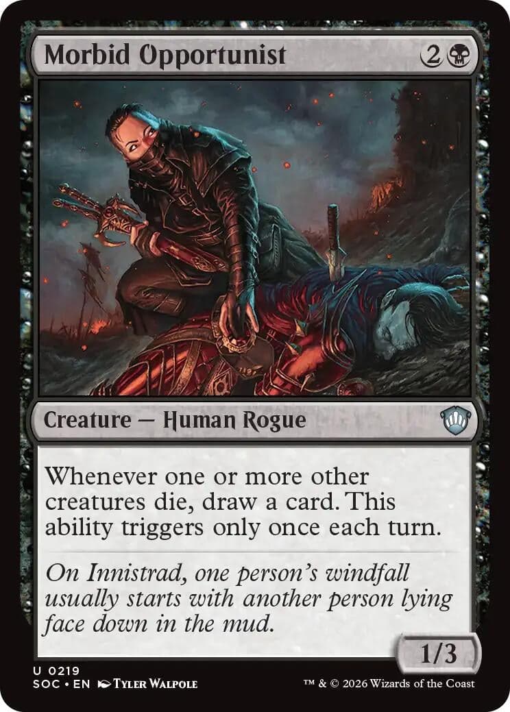 Morbid Opportunist (219) (Commander: Secrets of Strixhaven)