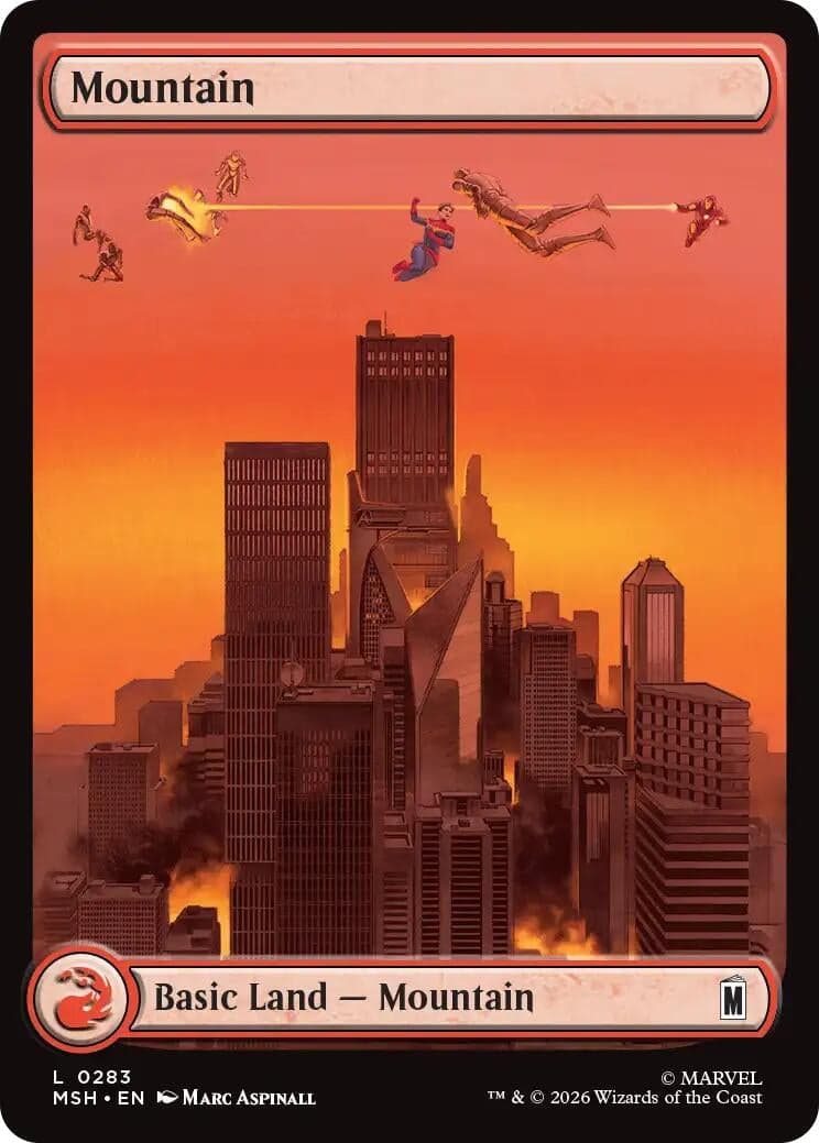 Mountain (0283) (283) (Foil) (Marvel Super Heroes) (MSH)