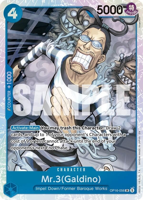 Mr.3(Galdino) (056) (OP16-056) (Foil) (The Time of Battle)
