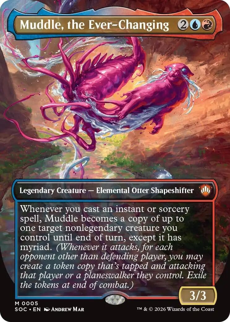 Muddle, the Ever-Changing (Borderless) (5) (Commander: Secrets of Strixhaven)