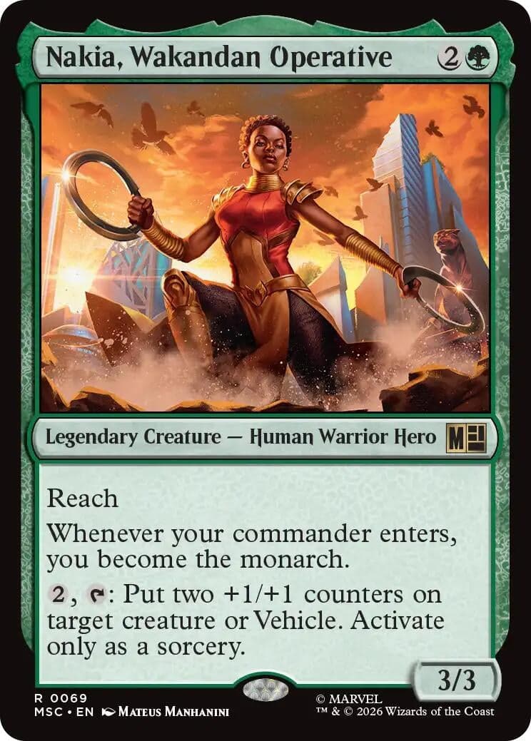 Nakia, Wakandan Operative (69) (Commander: Marvel Super Heroes) (MSC)