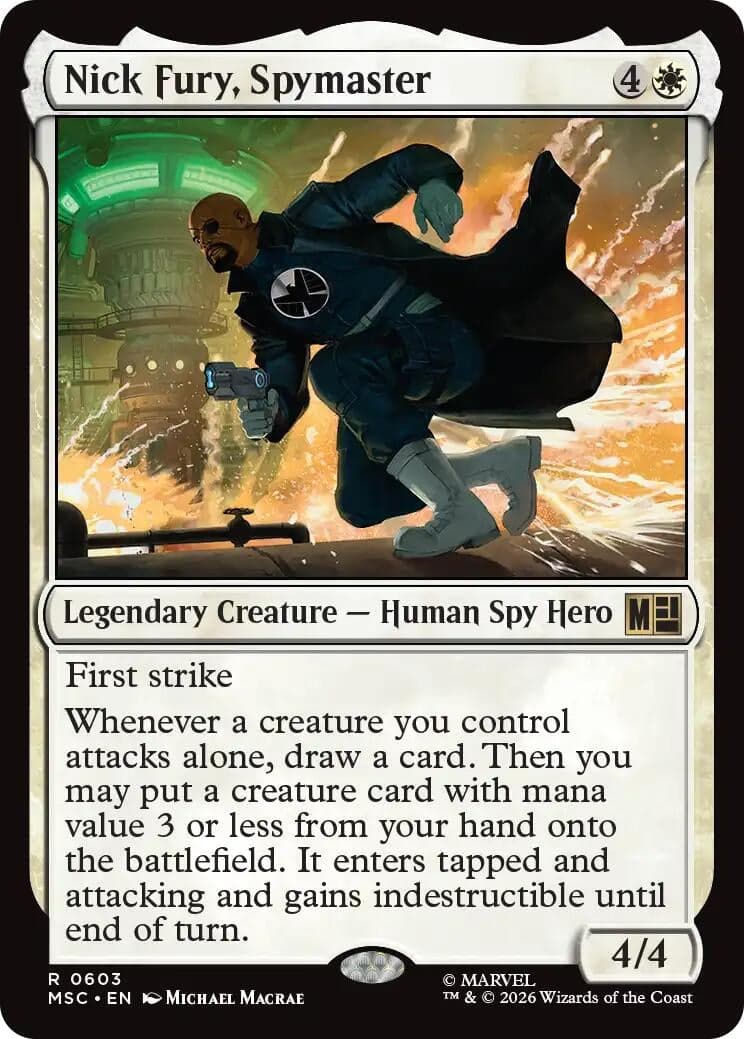 Nick Fury, Spymaster (603) (Commander: Marvel Super Heroes) (MSC)
