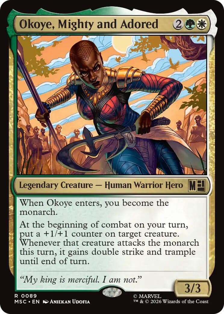 Okoye, Mighty and Adored (89) (Commander: Marvel Super Heroes) (MSC)