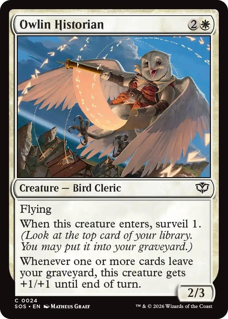 Owlin Historian (24) (Foil) (Secrets of Strixhaven)