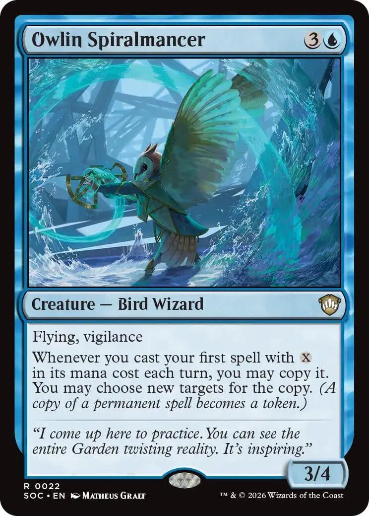 Owlin Spiralmancer (22) (Commander: Secrets of Strixhaven)