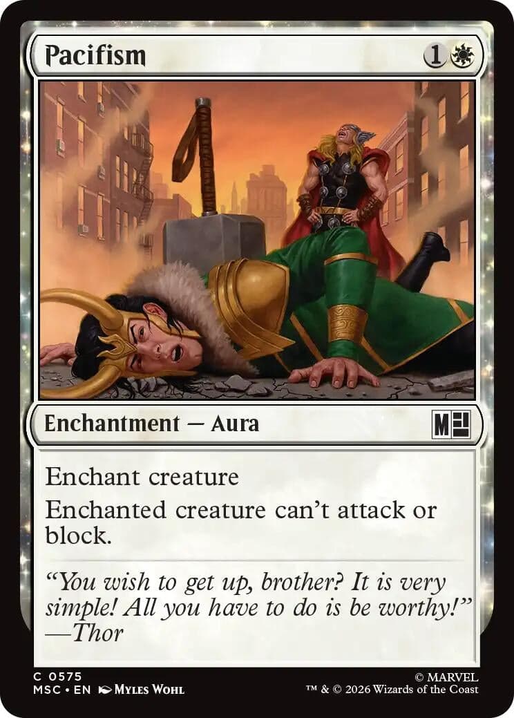 Pacifism (575) (Foil) (Commander: Marvel Super Heroes) (MSC)