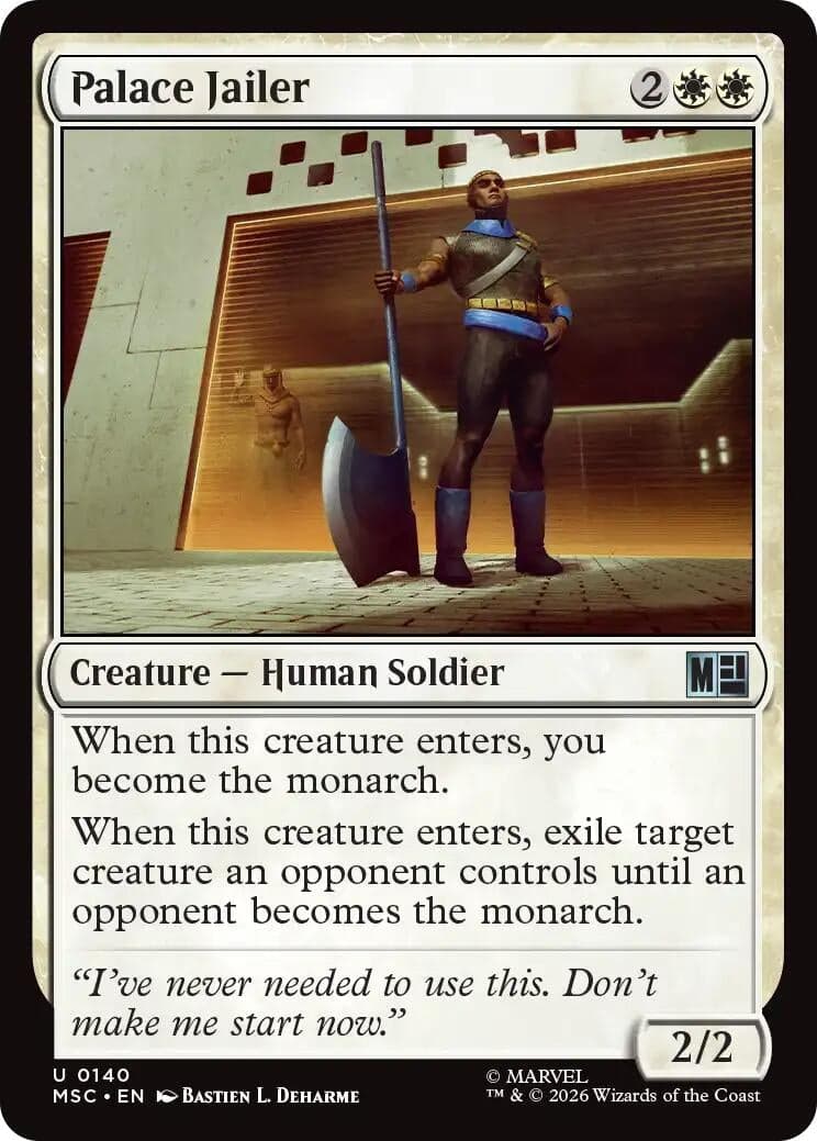 Palace Jailer (Surge Foil) (140) (Foil) (Commander: Marvel Super Heroes) (MSC)