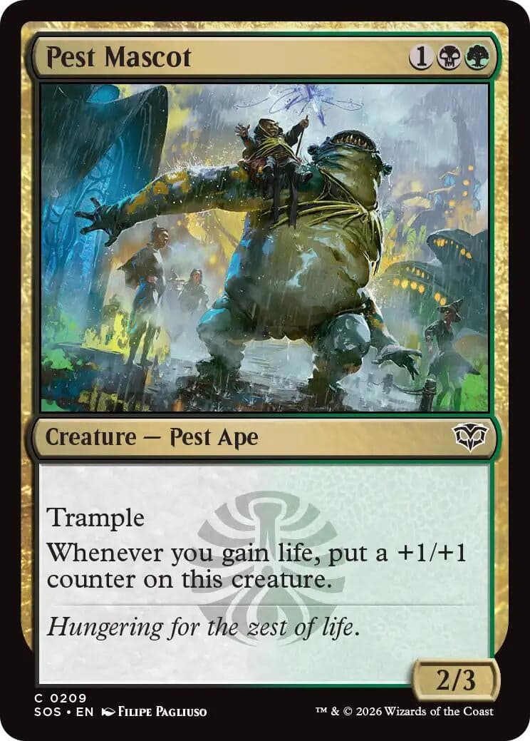 Pest Mascot (209) (Foil) (Secrets of Strixhaven)