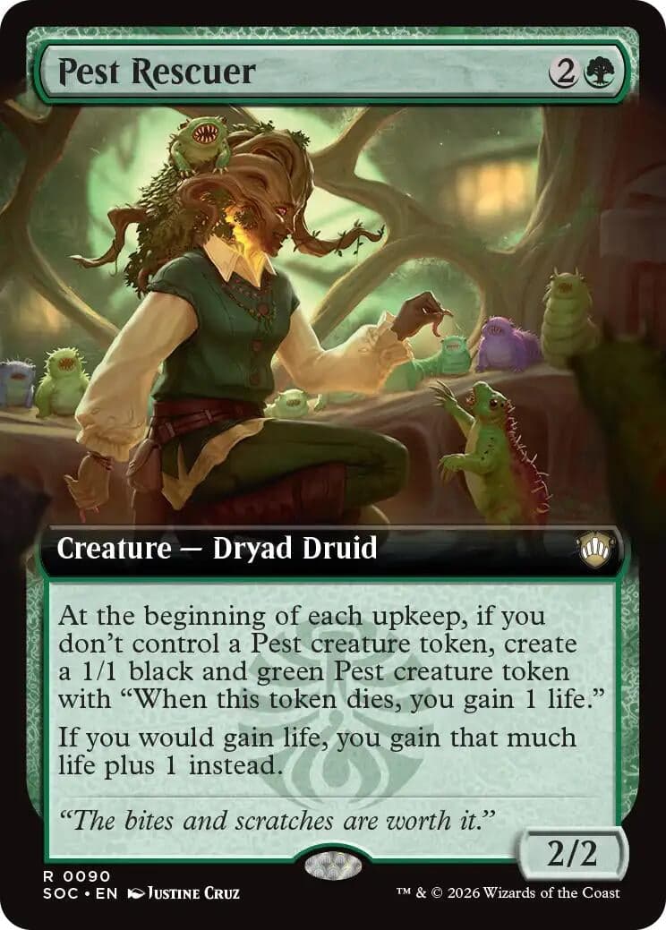 Pest Rescuer (Extended Art) (90) (Commander: Secrets of Strixhaven)
